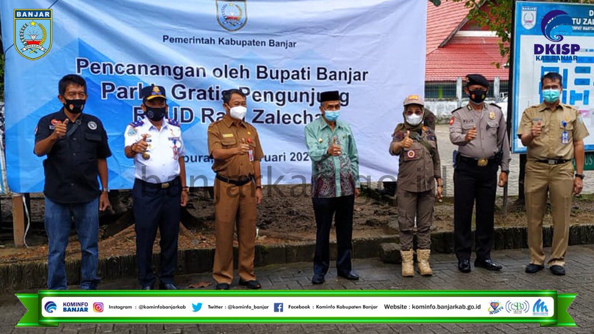 banjarkab's tweet photo. Martapura, InfoPublik - Bupati Banjar melakukan Pencanangan pelaksanaan parkir gratis bagi pengunjung Rumah Sakit Umum Daerah (RSUD) Ratu Zalecha (RAZA) Martapura, Jalan Menteri Empat Kel. Keraton (16/3/2021) Pagi.

https://t.co/3JXt3IGR4P https://t.co/lG6opUgXSW