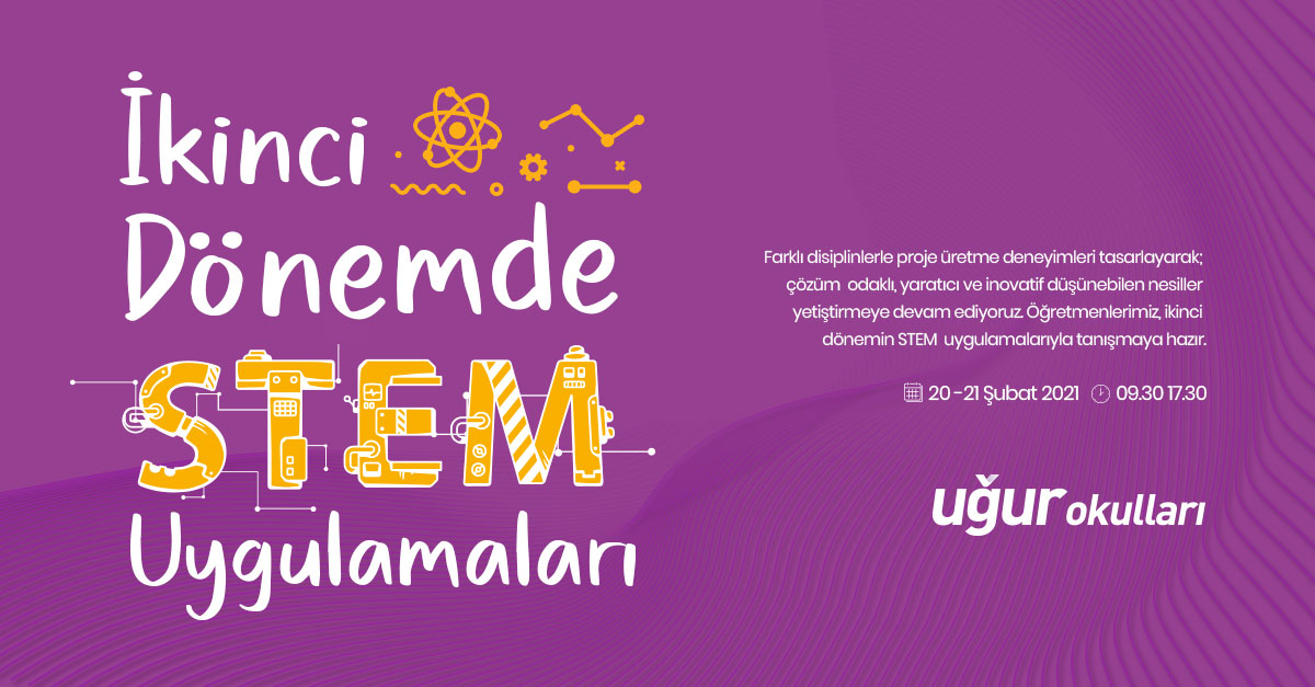 Farklı disiplinlerle proje üretme deneyimleri tasarlayarak; çözüm odaklı, yaratıcı ve inovatif düşünebilen nesiller yetiştirmeye devam ediyoruz. Öğretmenlerimiz ikinci dönemin STEM uygulamalarıyla tanışmaya hazır! 👍🏻

🗓 20 - 21 Şubat
⏰ 09.30 - 17.30

#STEMGelecektir