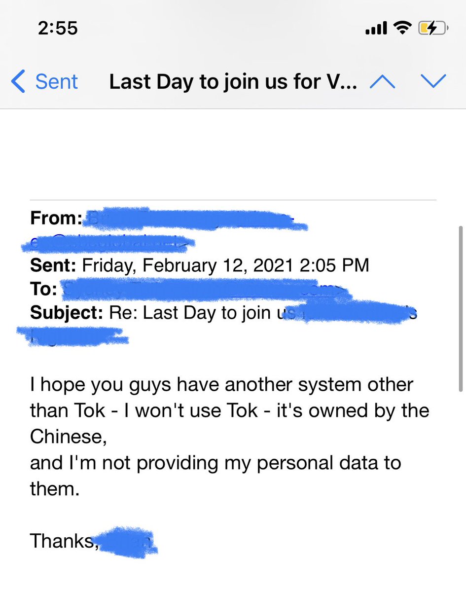 sydneytoth's tweet photo. still thinking about this man and how he didn’t want to give his restaurant reservation history to “the Chinese” (1/2) https://t.co/LVLemmHtID