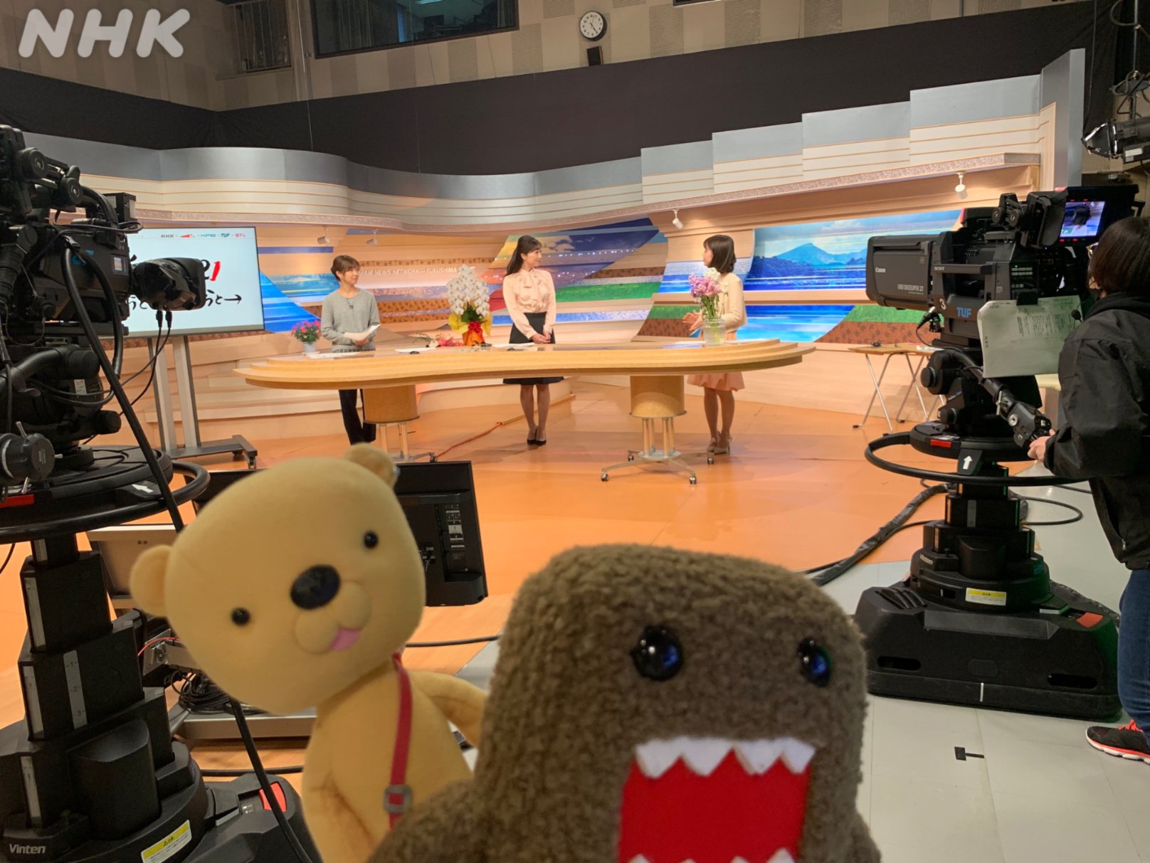 ｎｈｋ福島放送局 リハーサルの様子 髙石キャスター きょうはtuf Nスタふくしま に お邪魔しています 飯舘村の あれからと これからと を お伝えします T Co Wt6erujpty つながるウィーク 今回たーちゃんも連れて行きました