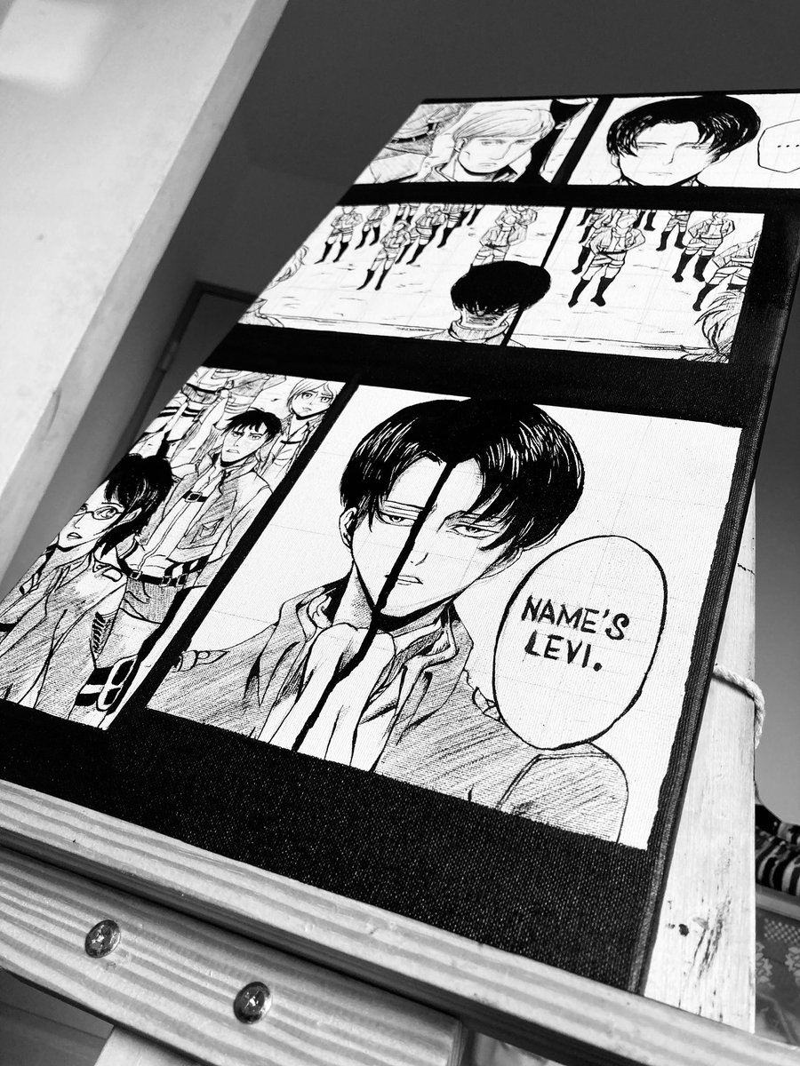 cbt_1's tweet photo. Première tentative d’encre sur toile✍🏾 
.....
Planche snk https://t.co/MgteWcAWfY