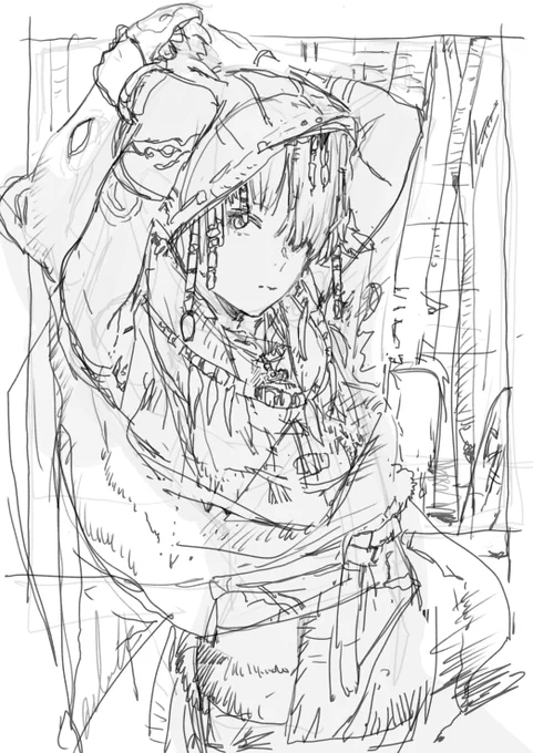 創作子褐色にする予定 