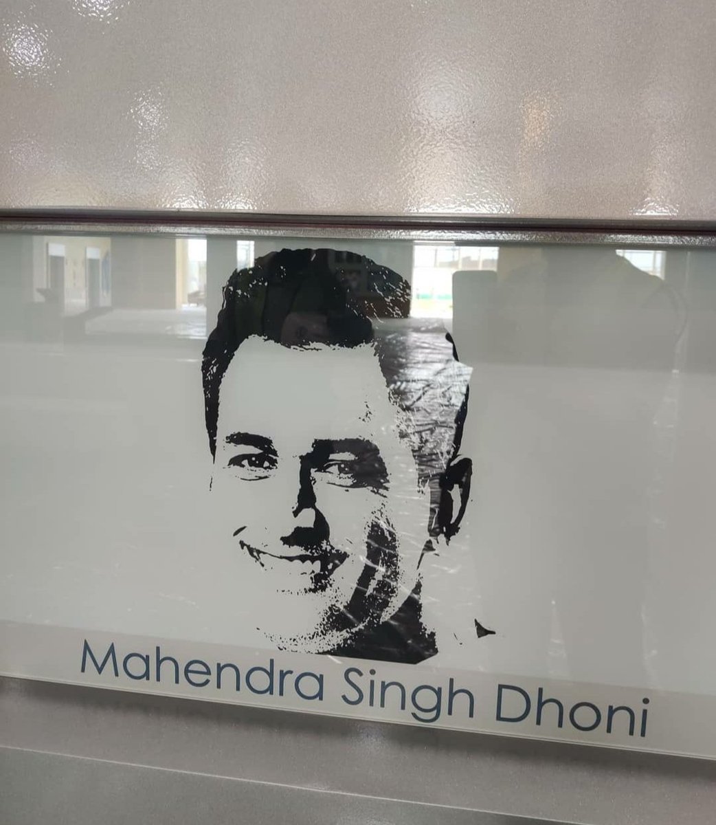KarthikeynMsd07's tweet photo. HALL OF FAME AT MOTERA ❤😍

#MSDHONI 
#IPL2021
#IPLAuction2021 #IPL2021Auction #IPLAuction #IPL2021 #IPL #Ahmedabad https://t.co/p3RbSQerRk