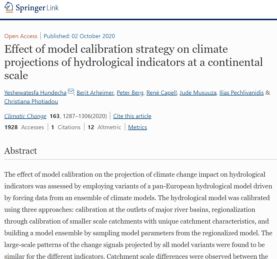 Hydro_research's tweet photo. Did you know the spatial detail to which model calibration is performed can highly influence the catchment scale detail in hydrological indicators? 
Read more:
https://t.co/fLglmFV9N3

#hydrology #climatechange #modelling #EHYPE #HYPEmodel #SMHI https://t.co/MafZpGIYRX