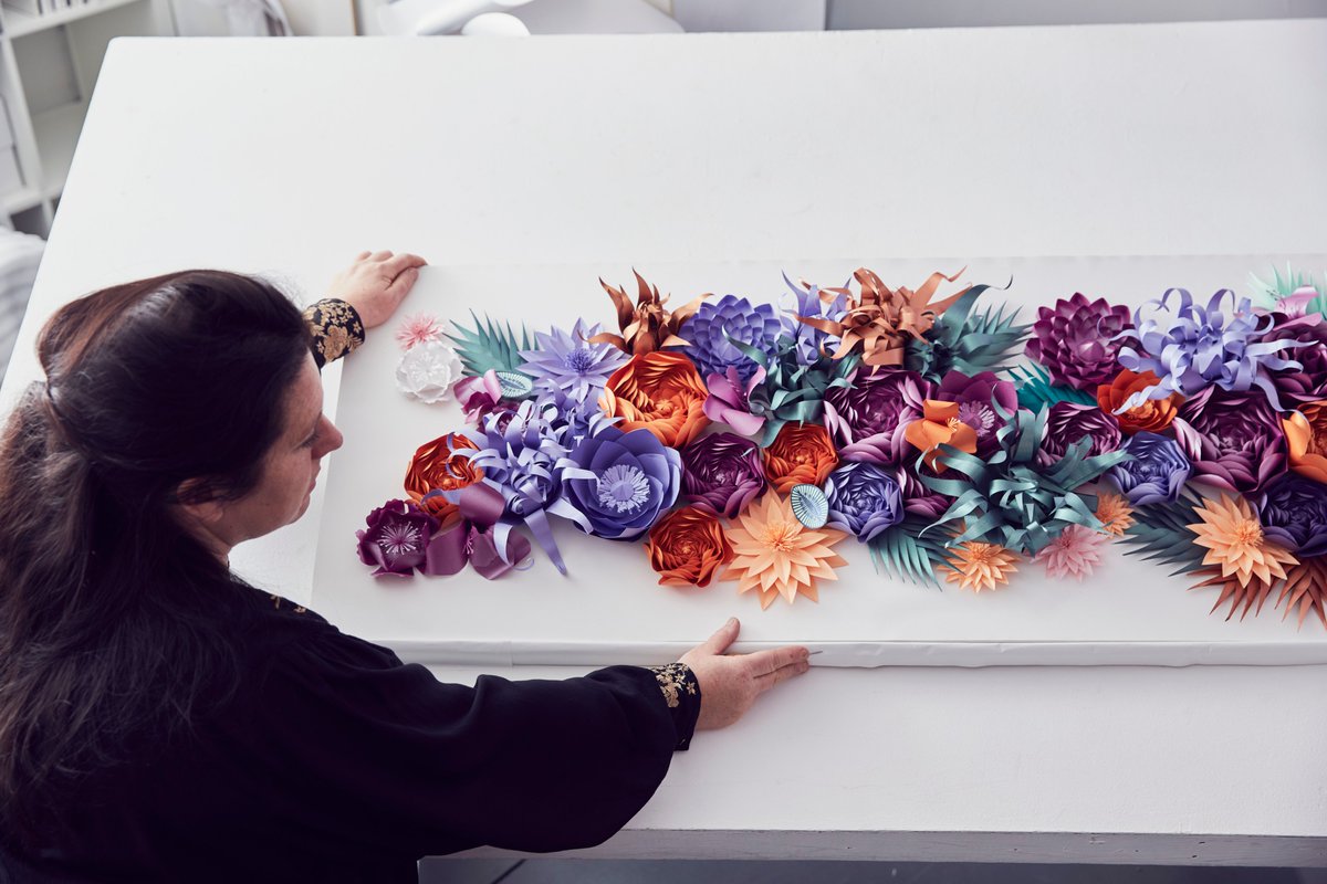 Amazing paper art coming up! Meet the spectacular #designer and #paper artist Zoe Bradley <a href="/ZBDesign/">Zoe Bradley Design</a> in #paperpassionbyarcticpaper. bit.ly/3ptiGb7. Photo: Alun Callender #paperart #art #creative