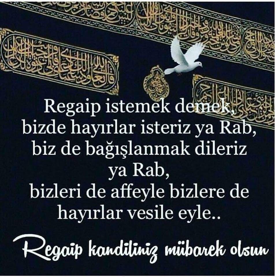 Regaib, istemek demek,
Hayrı ve bağışlanmayı...
Biz de istiyoruz. Bizi de affeyle, hayırlar vesile eyle, kavuştur
Ya Rab... 🤲
#RegaibKandilimizMübarekOlsun