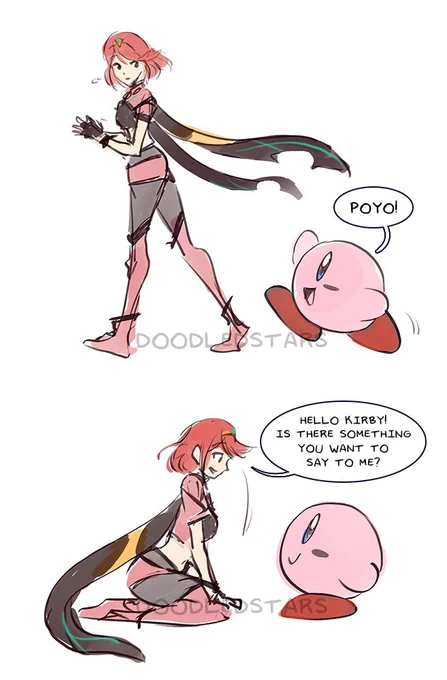 Pyra and Kirby! 