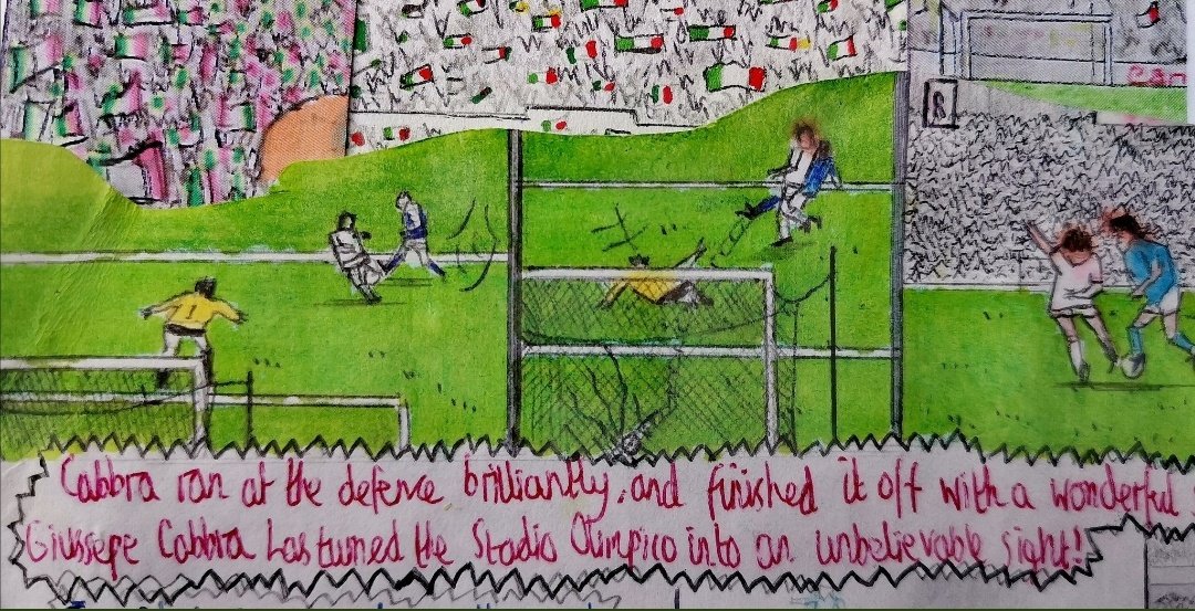 Happy Birthday to Roberto Baggio, a big player from the era when I happened to draw goals off the telly 