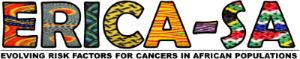 The ERICA-SA project looks at genetic susceptibility, lifestyle risk factors and infectious agents, using 20k African cancer patients from the Johannesburg Cancer study. Aims – do good science, enhance research capacity in S Africa.The best study logo ever:  /2