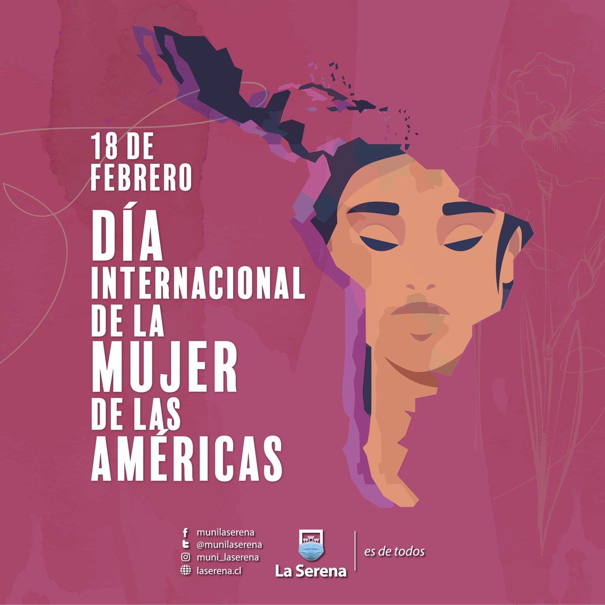 munilaserena's tweet photo. Hoy conmemoramos el Día Internacional de la Mujer en las Américas, fecha en la cual destacamos el rol de mujeres latinoamericanas que han promovido  el ejercicio de derechos en diversos ámbitos, y que han permitido construir una sociedad más igualitaria e integradora. https://t.co/ZnBZAR00W2