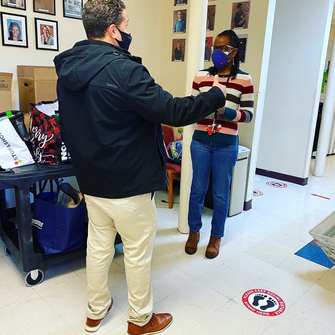 fairfieldprep's tweet image. Prep’s service program in honor of #BlackHistoryMonth2021 continues with donated school supplies delivered to @NBFACADEMY charter school, supporting educational needs and NBFA’s goal of “working together for brighter futures.” #jesuitmission #menforothers #AMDG #socialjustice