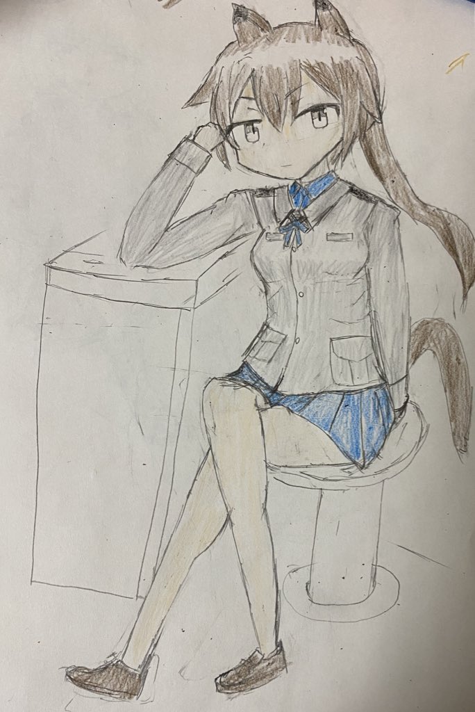 よしなに アンジェラ サラス ララサーバル中尉を描きました オタク Puttyo Candy からのリクエストです W Witch