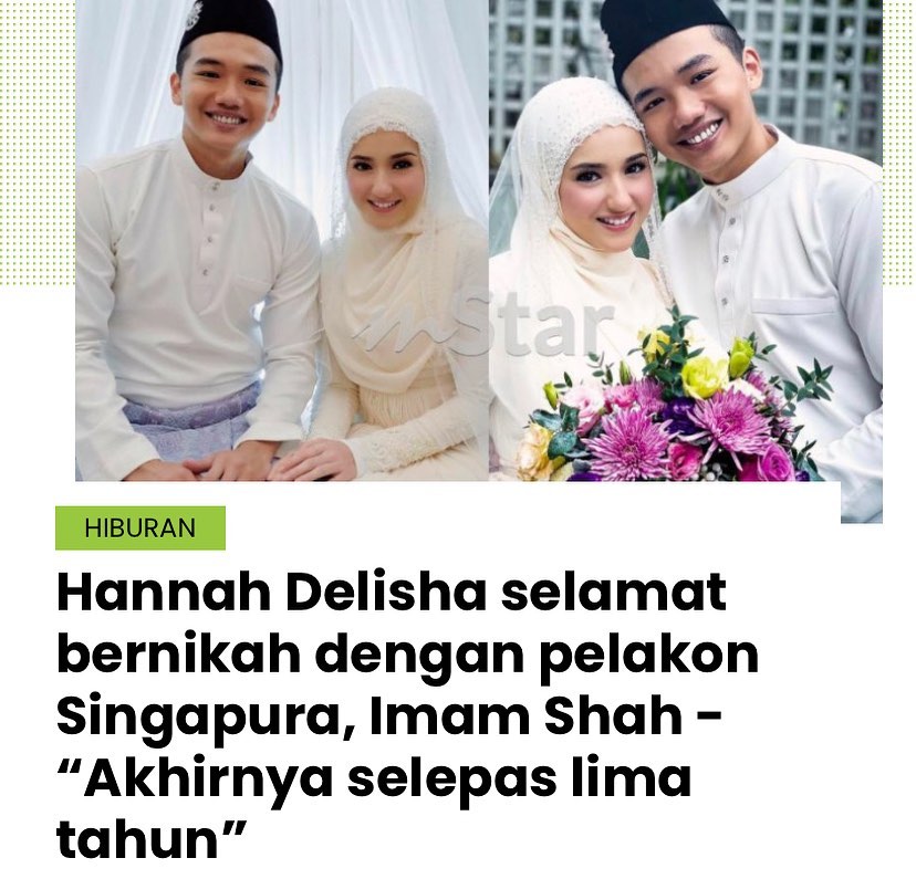 MatNazy's tweet photo. Hannah delisha dah  kahwin                me https://t.co/wITxCuKj0l