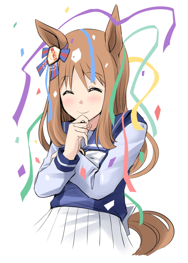 ウマ娘「お祝いグラスちゃん
#ウマ娘 」|とんぷう🐴のイラスト