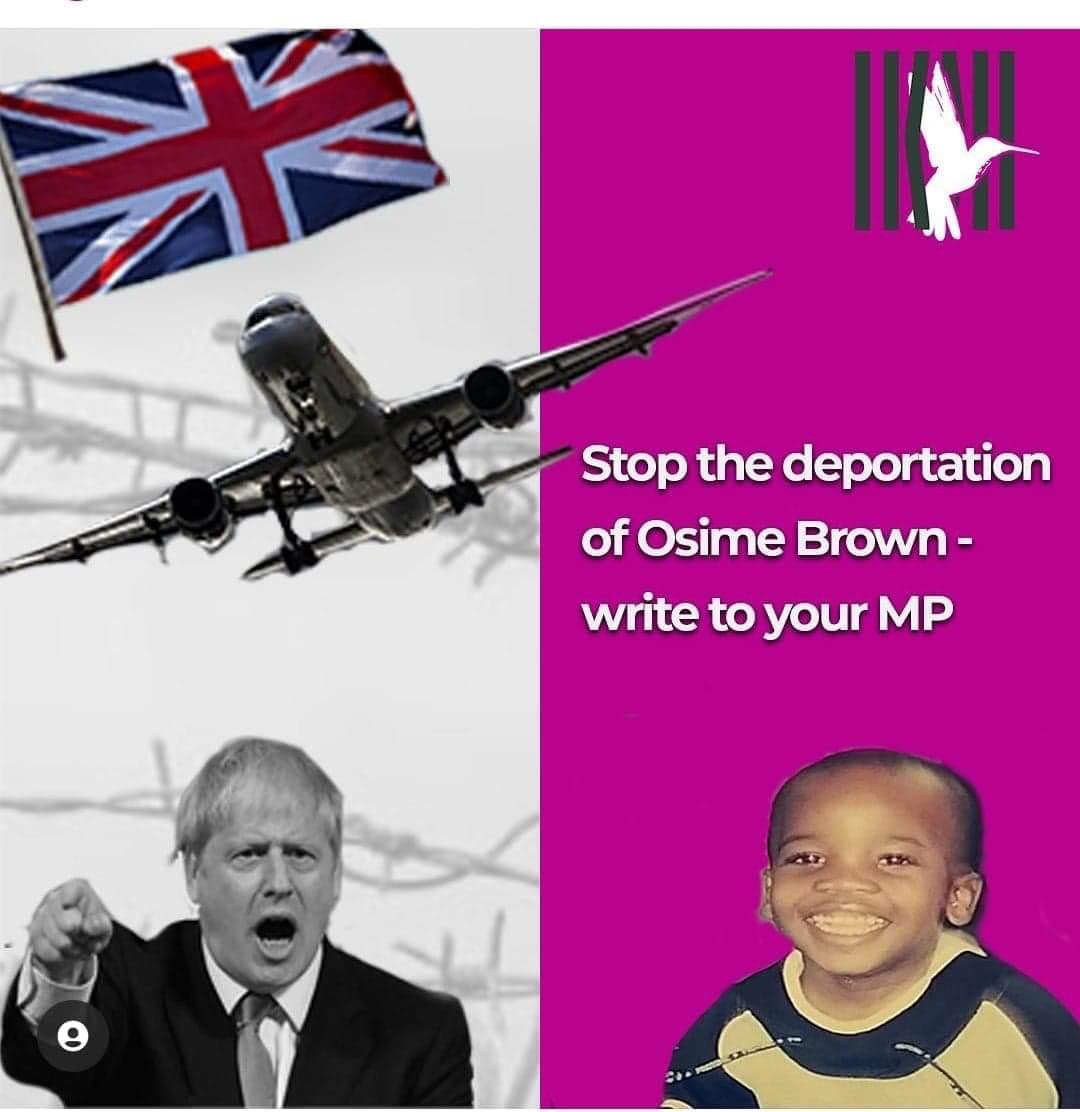  #StopTheDeportation  #OsimeNeedsHisFamily  #JusticeForOsimeBrown  https://linktr.ee/Justiceforosimebrown @FreeOsimeBrown