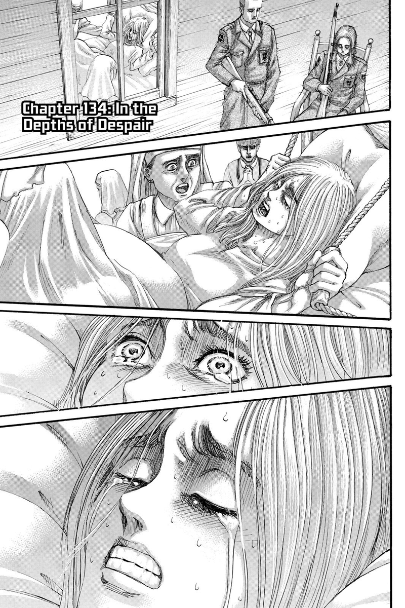 i don't have much to say in regards to the theories that eren might still be in paradis due to his warhammer titan, but i do believe historia's child is meant to symbolise a new beginning in a world free of the titan powers. thanks for reading! 