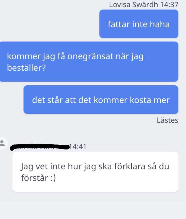 lilltjuva's tweet photo. Tonen på tele2 chattsupport https://t.co/CkI3zHjTkr