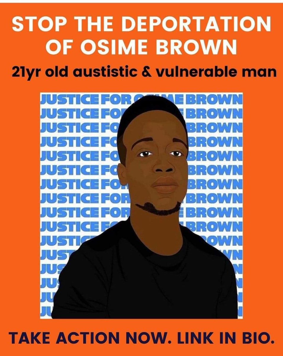  #StopTheDeportation  #OsimeNeedsHisFamily  #JusticeForOsimeBrown  https://linktr.ee/Justiceforosimebrown @FreeOsimeBrown