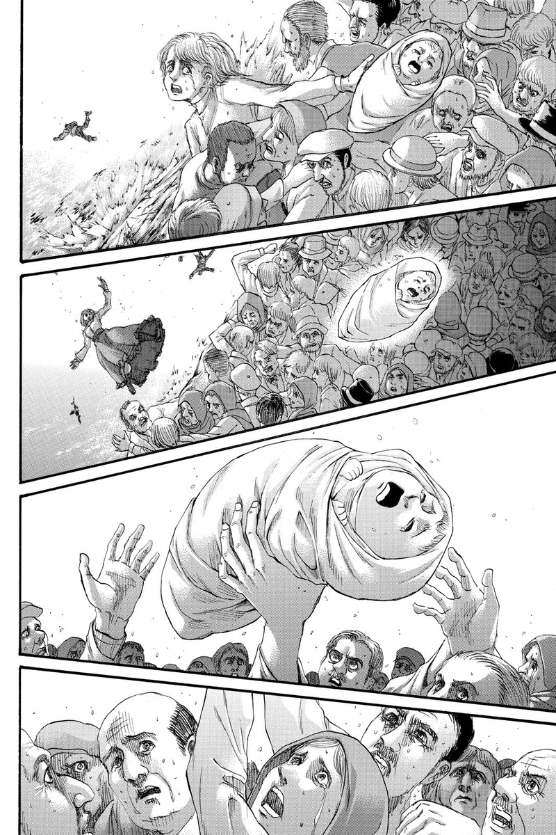 i don't have much to say in regards to the theories that eren might still be in paradis due to his warhammer titan, but i do believe historia's child is meant to symbolise a new beginning in a world free of the titan powers. thanks for reading! 
