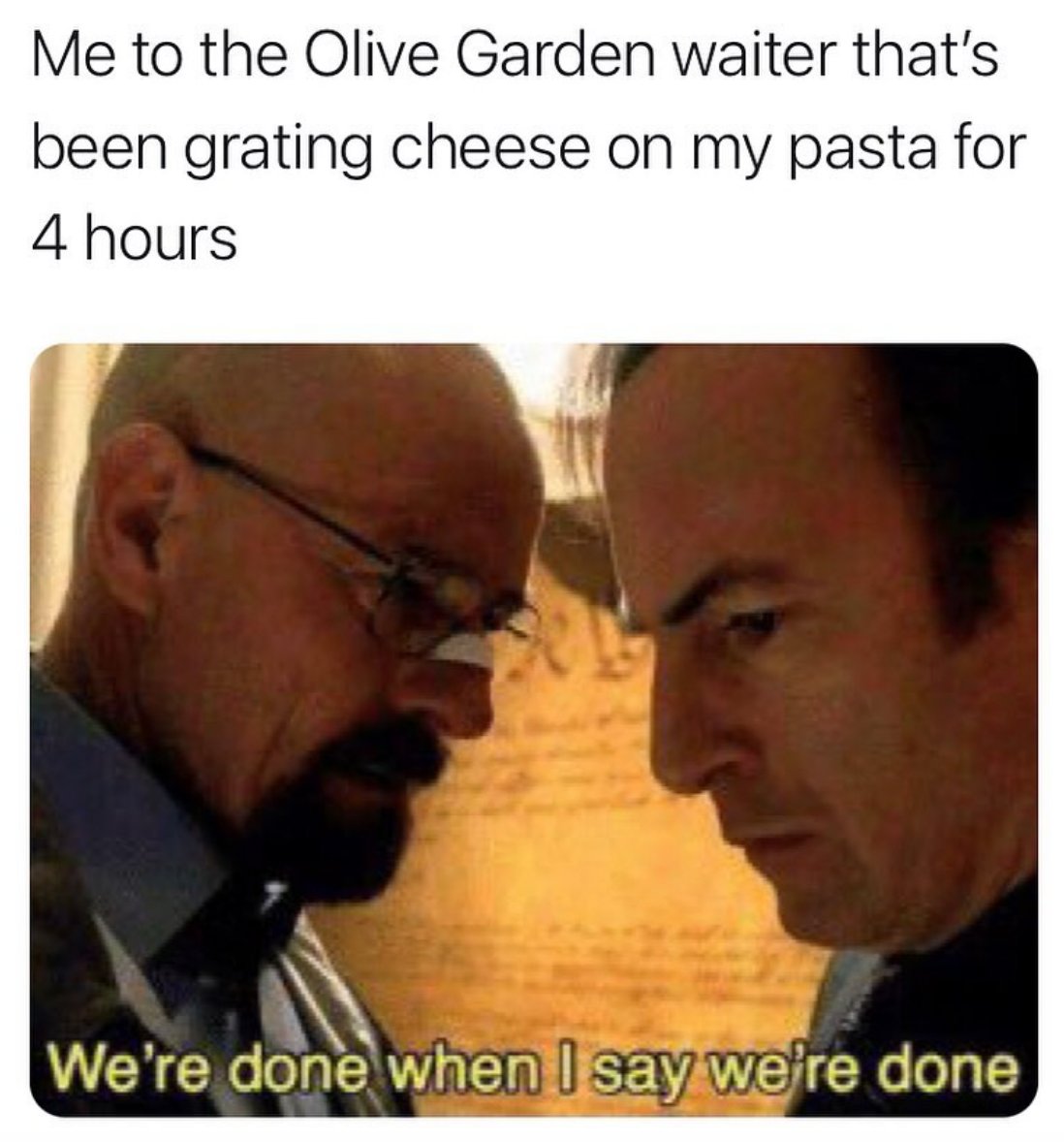 MensHumor's tweet photo. Bring more breadsticks too, boss https://t.co/w93gXXYV2J