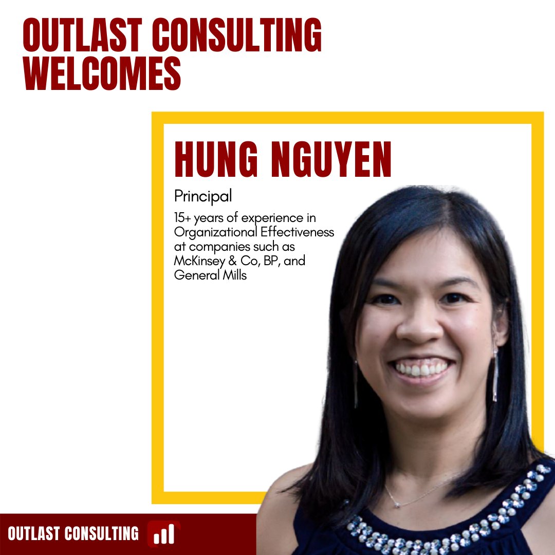 outlastllc's tweet photo. Welcome Hung to OUTLAST Consulting! Hung's expertise in professional development and passion for diversity is a unique fit with OUTLAST’s purpose-driven culture.

#professionaldevelopment #coaching #strategy #diversity #consulting #racialequality #innovation #OUTLASTConsulting https://t.co/ugkQr38k71