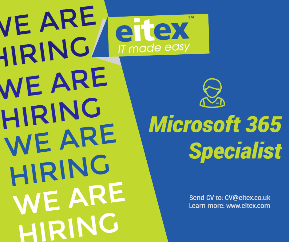 If you're a #Microsoft365 expert, have done email and #Teams / #SharePoint migrations, and particularly if you have experience with #PowerAutomate and #PowerBI then we'd love to hear from you. We’re #hiring.
#jobvacancy #microsoftteams #itsupport
