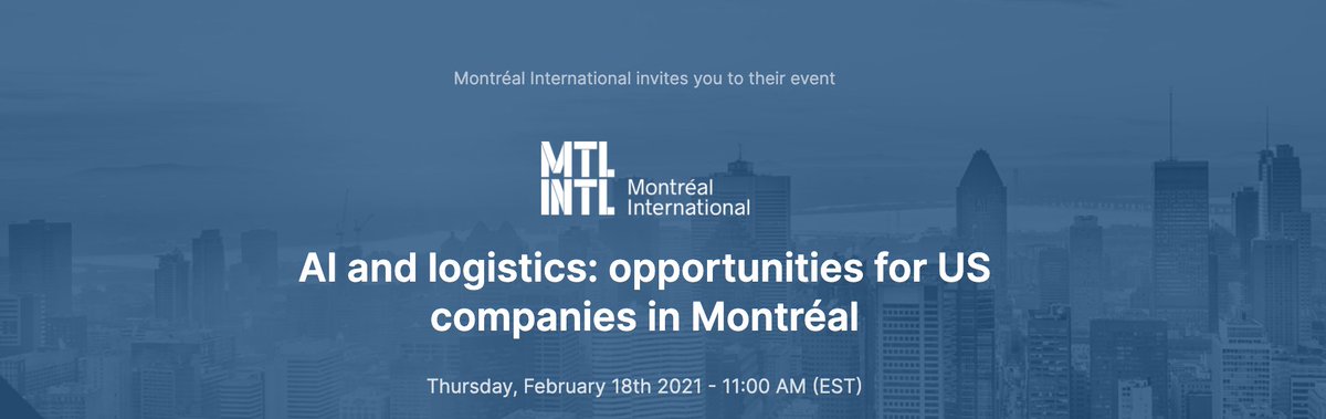 Port de Montréal (@portmtl) on Twitter photo À ne pas manquer aujourd'hui! #PortMTL <a href="/outreach75/">Dan Olivier</a>, conférencier au webinaire: l'écosystème de l'IA de Montréal, ses innovations dans le domaine de la logistique et comment les entreprises américaines peuvent participer à ce succès. bit.ly/3beNZ4x <a href="/MTLINTL/">Montréal International</a> <a href="/AISupplyChain/">Rafael M</a> À ne pas manquer aujourd'hui! #PortMTL <a href="/outreach75/">Dan Olivier</a>, conférencier au webinaire: l'écosystème de l'IA de Montréal, ses innovations dans le domaine de la logistique et comment les entreprises américaines peuvent participer à ce succès. bit.ly/3beNZ4x <a href="/MTLINTL/">Montréal International</a> <a href="/AISupplyChain/">Rafael M</a>