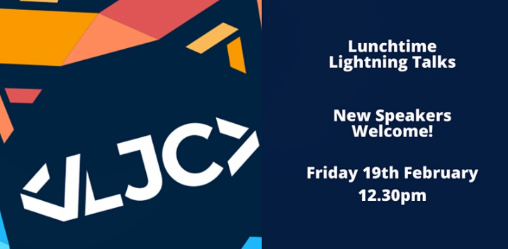 ljcjug's tweet photo. LJC Lunchtime Lightning Talks session starts at 12:30 tomorrow. A variety of topics.
Cassandra in 5min - Razak Dangi 
Microservice Chassis - Shivakumar Ramannavar
Data Roles and Java - Alex McLintock
Q&amp;A - Helen Scott
Flow in IntelliJ IDEA - Trisha Gee

https://t.co/CiUFFMOIlx https://t.co/pCpyyAFP22