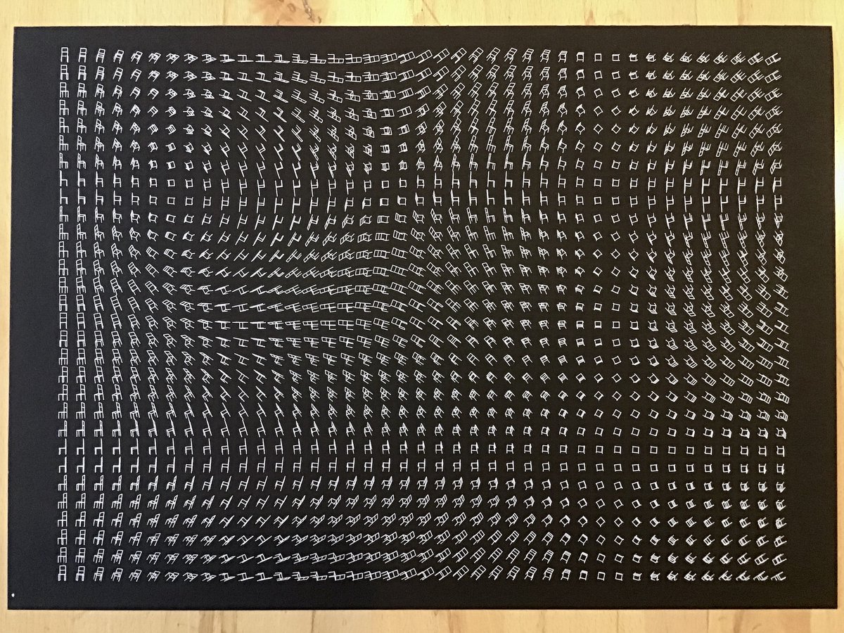 jeonghopark's tweet photo. Plotter Study 21. Drawing 3D Vector Line
#P5JS #Javascript #Axidraw #Generative #GenerativeDesign #Wireframe #VisualDesign #LineArt #3DWireframe #plotter #plottertwitter https://t.co/3nEe2mYYW3
