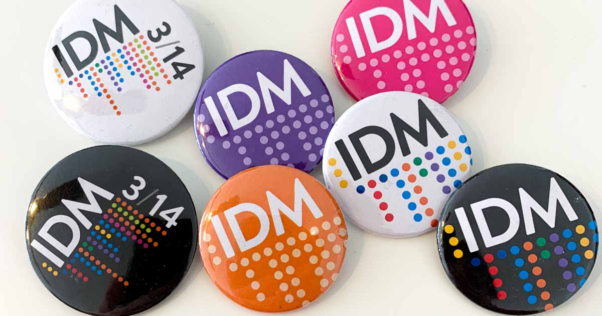 Proudly wear the IDM logo all year long! We created pin images you can take to a local print shop to make your own. 

Remember the most mathematical day all year long! 

idm314.org/decorate.html#…