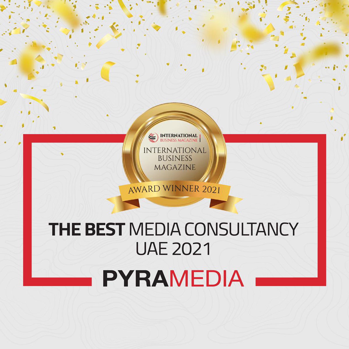 pyramedia_group's tweet image. Pyramedia guide to sustainable winning: HARD WORK! 💪🏼
Thrilled to announce that we have been recognized by the International Business Magazine as the Best Media Consultancy-UAE in 2021.

This is just the start... the best is yet to come. #berecognized 
#AbuDhabi