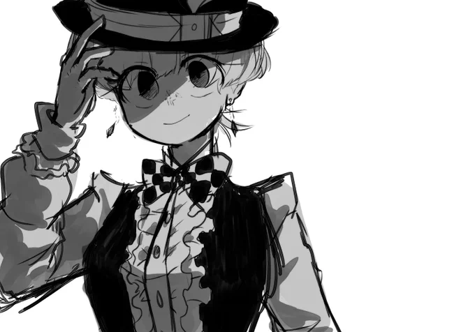 描けば描くほど目から光が無くなっていってるベール(新→古) 