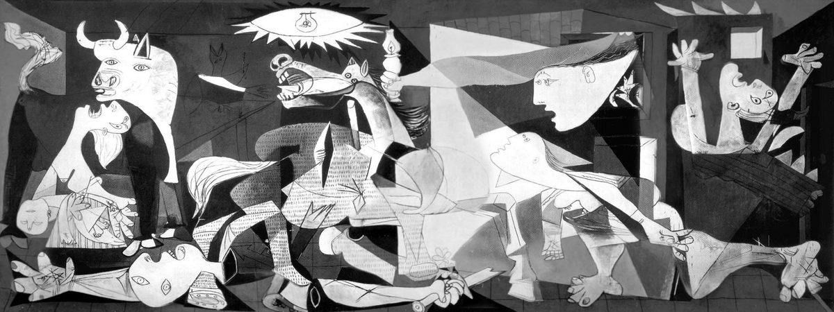 With  #Guernica,  #Picasso made an eternal statement on the role & power of artistic expression in the face of political violence & repression. Now  #Spain throws scores of her artists in jail or forces them into exile, egged on by Spain's deeply authoritarian "liberals."  #democracy