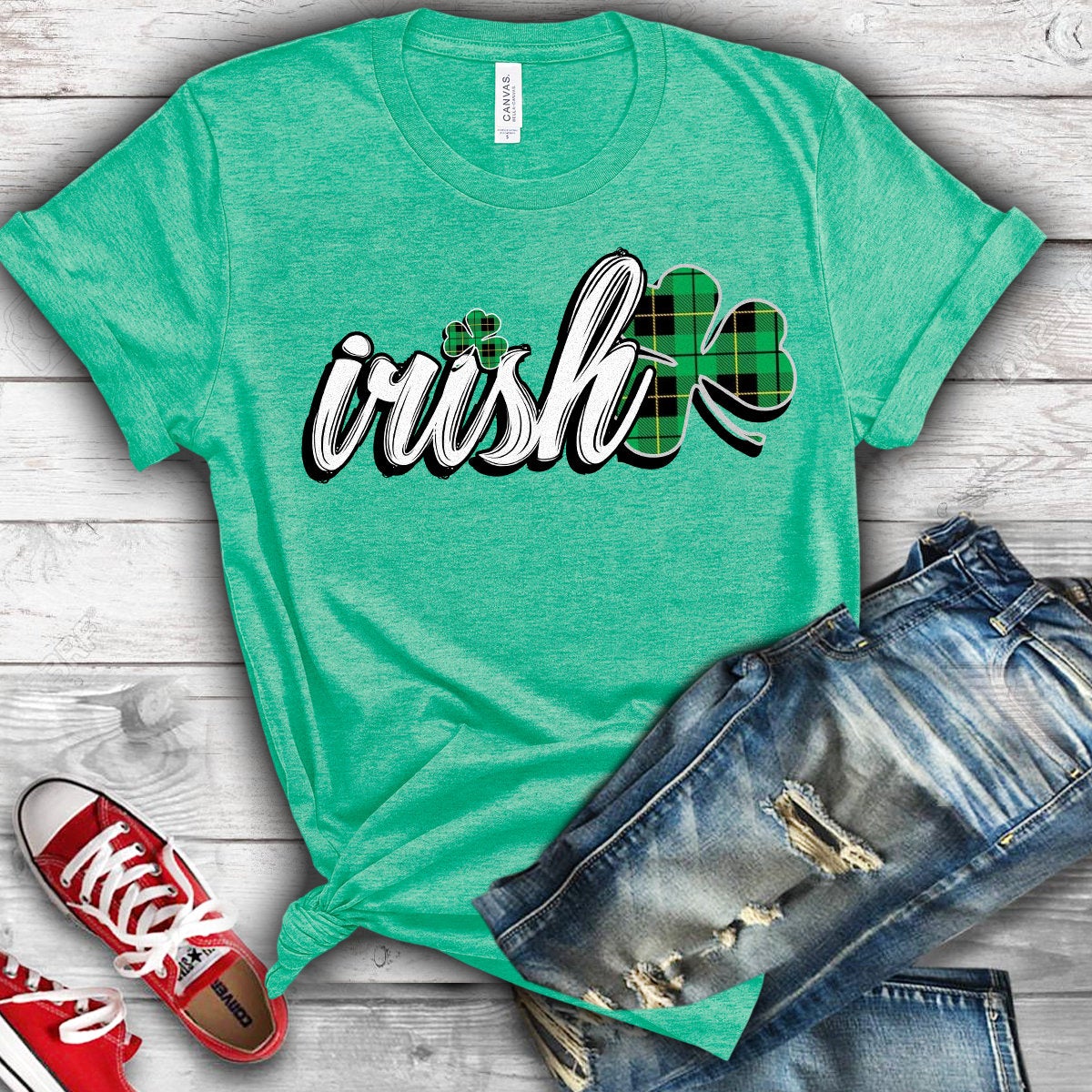 Excited to share the latest addition to my #etsy shop: Irish Plaid Tee, irish tee,womans irish tee etsy.me/3axrkRL #stpatricksday #irishtee #irishtshirt #irishplaidtshirt #plaidtee #irishwithplaidtee #stpaddysdaytee #stpatricksdaytee #iriahwomanstee