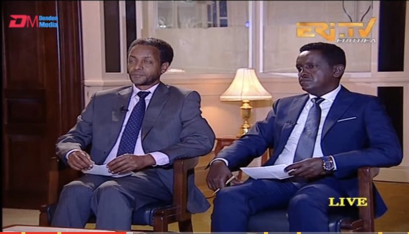 11. As to the question the world has asked and answered—is  #Eritrea involved in the  #Tigray War? Is it committing war crimes? What happened to the  #Eritrean refugees—again: these are the interviewers. Those questions were not even asked.  #Eritrea  #Ethiopia  #EritreaPIAInterview