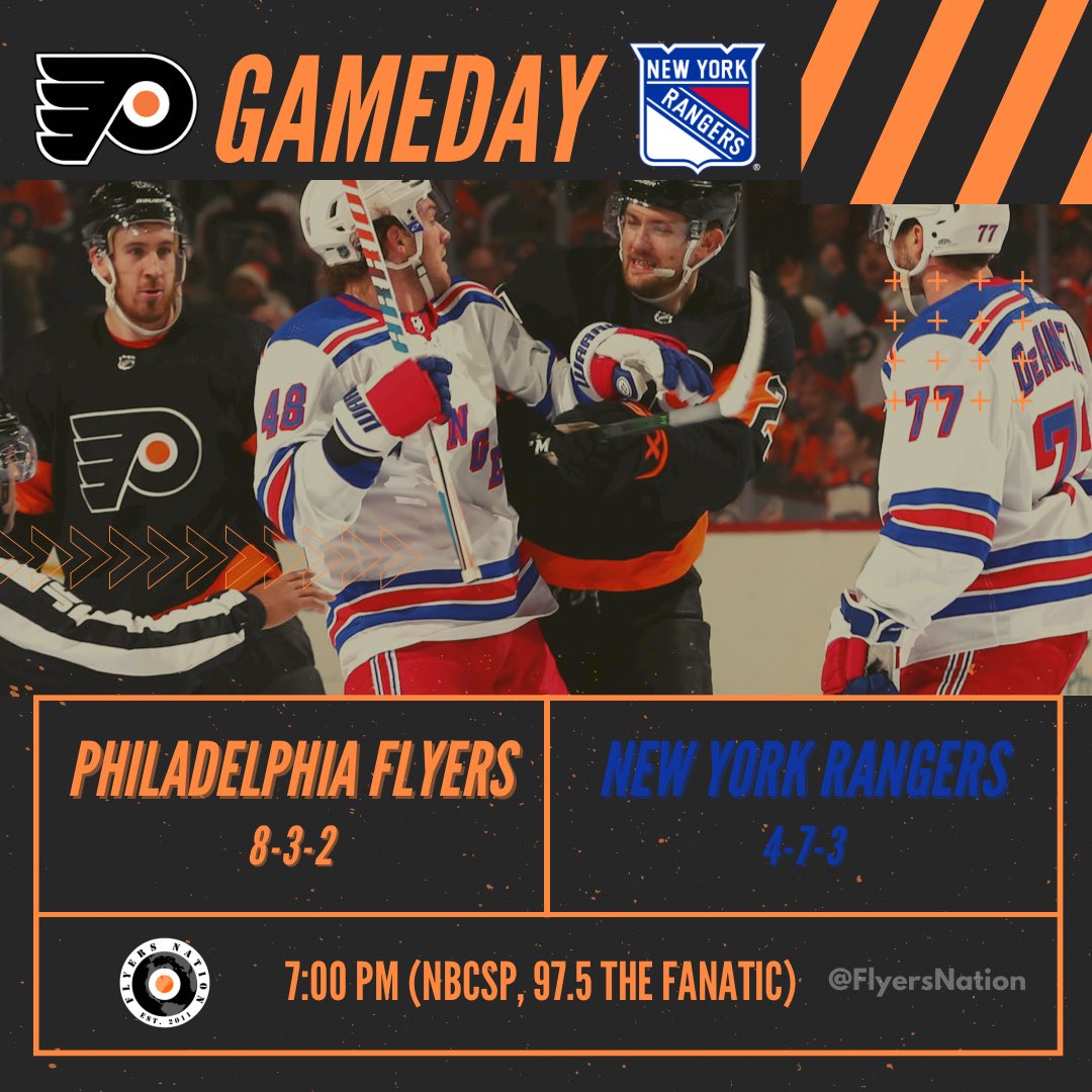 FlyersNation's tweet photo. GAMEDAY: The #Flyers will return tonight. https://t.co/m2X7t23HXk