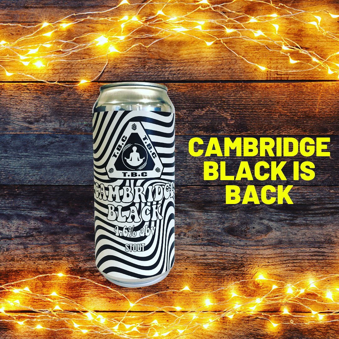 TurpinsBrewery's tweet photo. Multi award winning stout Cambridge Black is back in stock 🧘‍♀️🍻 grab a case @ Turpin’s Brewery Cambridge online shop https://t.co/acS0AteHe9