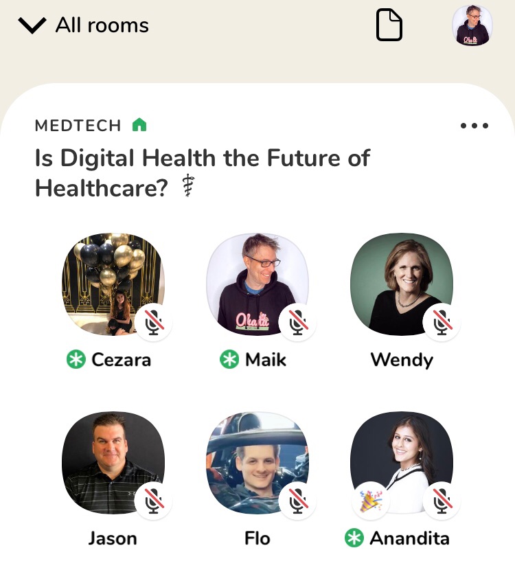 Check out the MedTech Future of Health &amp; Tech Clubhouse Club, great Option to connect and speak up #digitalhealth