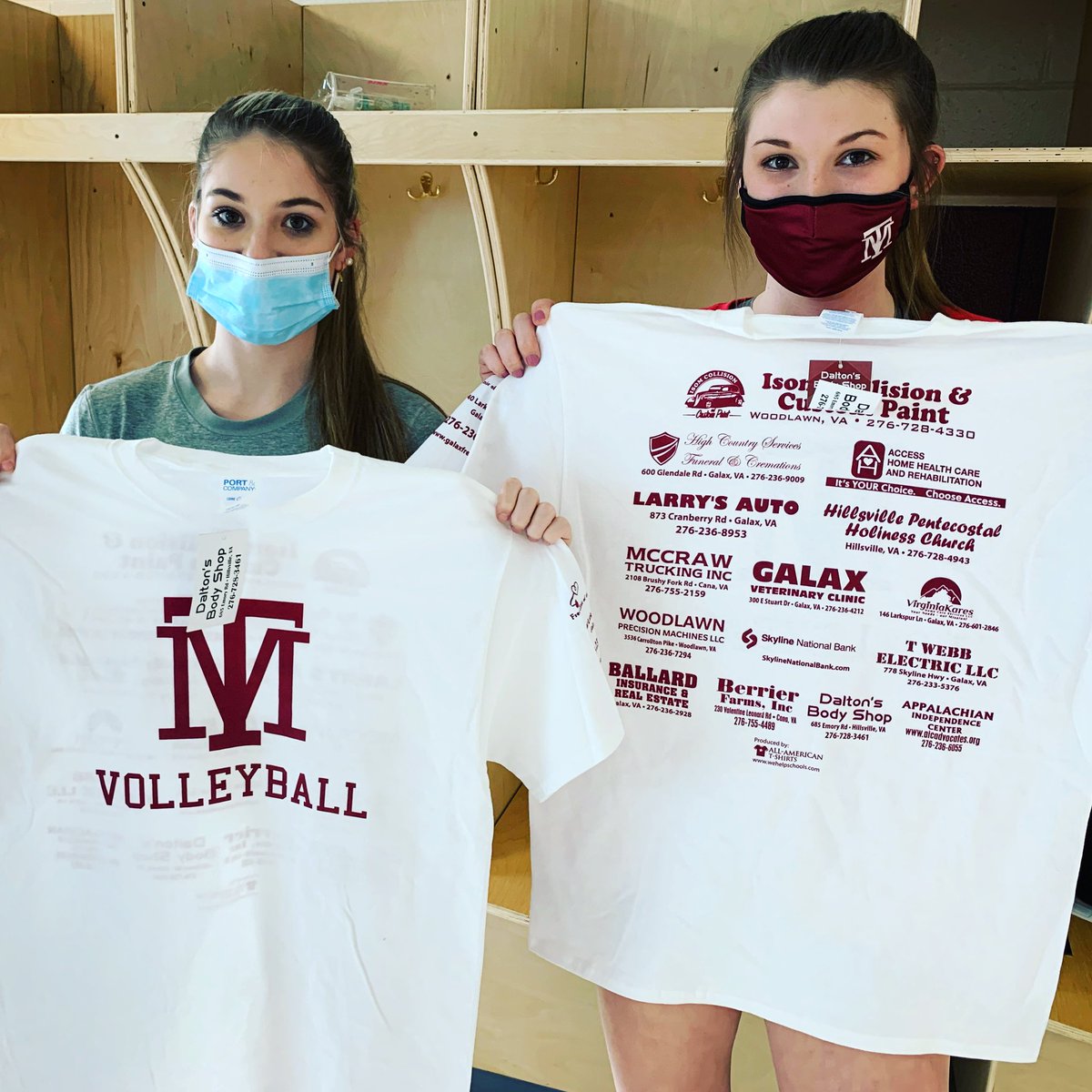 GalaxVolleyball's tweet photo. Great timing for a morale boost. Amidst all the chaos, we feel so loved by our community. We were supplied with more than enough team shirts for our varsity, jv, and middle school programs at no cost to us. https://t.co/I7lE4mWo1R