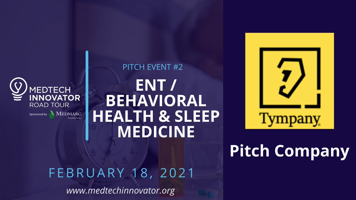 Pitching tonight at @MedTechAwards on behalf on @TympanyMedical Looking forward to the event and meeting some fellow ENT innovators.