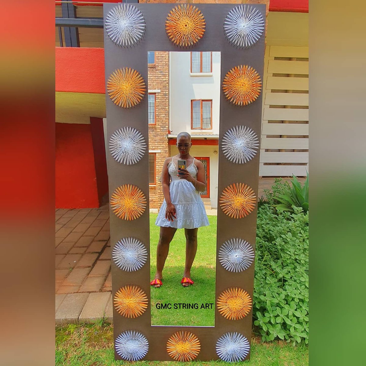 gmc_stringart1's tweet photo. Order of the day💛🧡❤🤍 done ✔
170cmx70cm
Dining room mirror to compliment colors in the house👌
📲067 8211 496
#handmadeart #color #walldecorart #homedecor #artoftheday #art #artstyle #artcollector #decorative #designs #cottonstring #getcreative #handcrafted #BuyBlackSA https://t.co/cpkCddsoRT