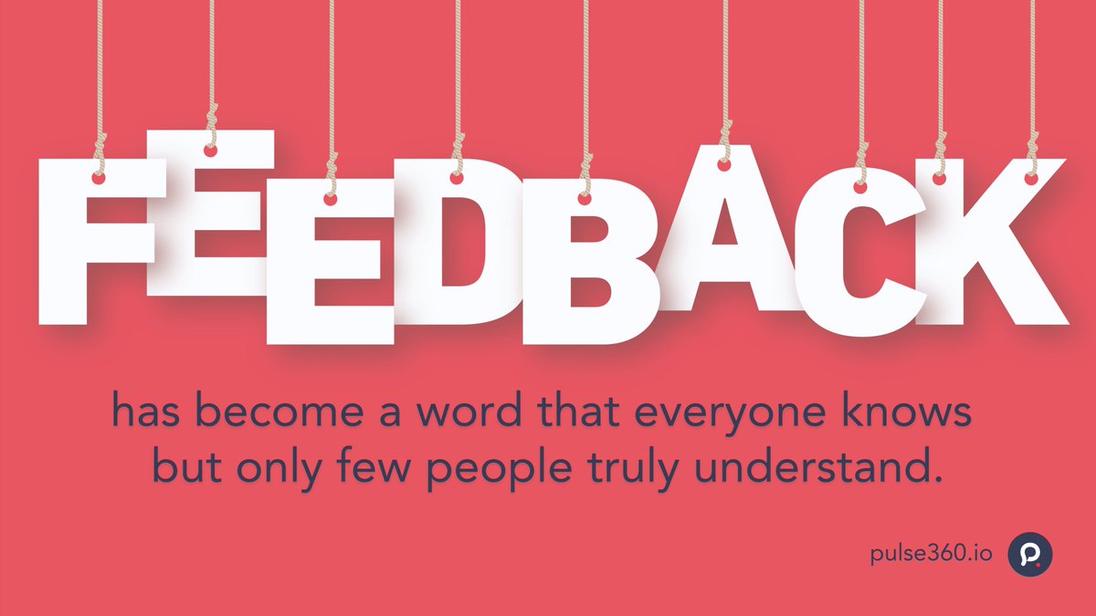 Fully understanding feedback and the value it can bring is the first step in harnessing your employees’ potential and a focus on the collaborative pursuit of improvement.

#EmployeeEngagement #WorkplaceCulture
#PerformanceManagement #EmployeeFeedback 
#Pulse360 #Feedback