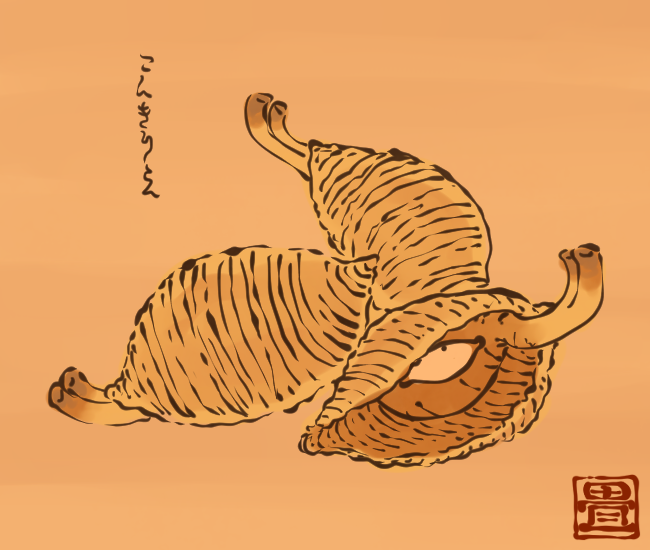 柔ら貝。
[4015番目]
#畳百鬼夜行絵巻 