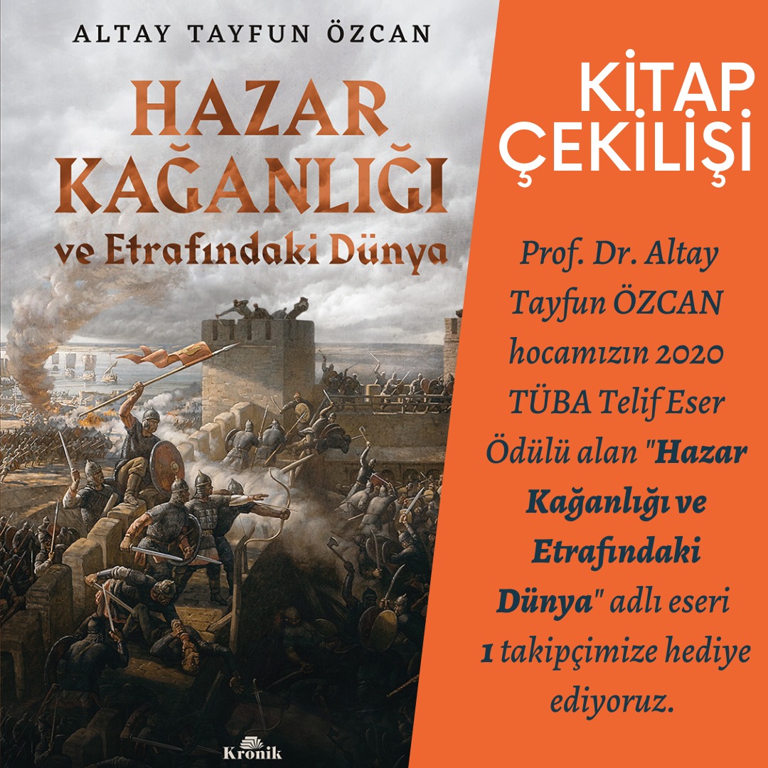 genel_turk's tweet photo. 📙📗 KİTAP ÇEKİLİŞİ  📕📘

@altayfunozcan hocamızın 2020 TÜBA Telif Eser Ödülü alan "Hazar Kağanlığı ve Etrafındaki Dünya" adlı eseri 1 takipçimize hediye ediyoruz.

Katılım şartları;
📢 Hesabı takip etmek ve gönderiyi Rt yapmak
📢 2 kişiyi etiketlemek
📢 Son katılım 28 Şubat 😊 https://t.co/XtmUPXJRF2
