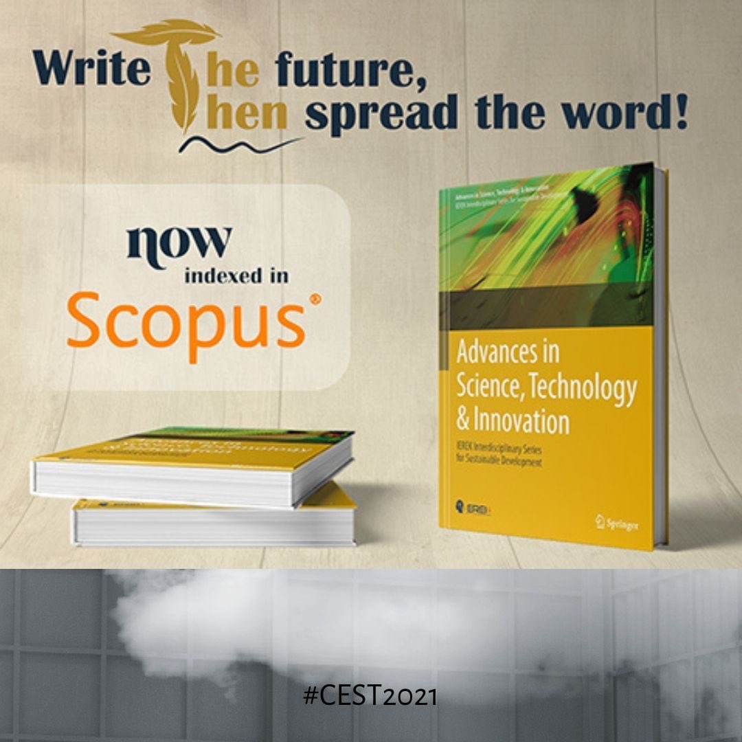 Proceedings of CEST2021 will be published in the
Springer ASTI Book Series (indexed in Scopus).

👉🏻lnkd.in/dW9jpXU

<a href="/SpringerNature/">Springer Nature</a> 

#CEST2021 #Athens #internationalconference  #proceedings #Springer #publication  #GNEST #Bioeconomy