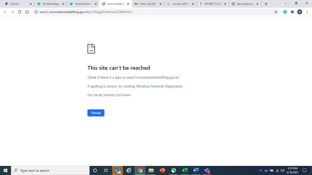 robz_xavier's tweet photo. @IncomeTaxIndia @FinMinIndia What's the point you website doesn't load at all https://t.co/CmqjzIddKG