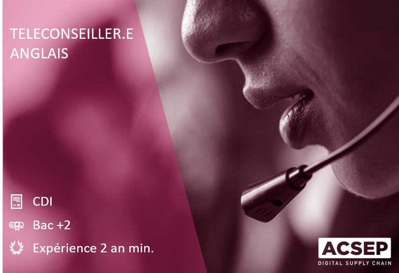 ACSEP_France's tweet photo. #emploi #recrutement #job #aixenprovence #teleconseiller #support #logistique #supplychain
📢 ACSEP recrute un.e téléconseiller.e pour renforcer son équipe du Centre de Relations Clients
👩💻 Vous parlez #anglais et aimez le contact humain ?
👉 https://t.co/61di4pAsa6 https://t.co/g3hX0qSpfX