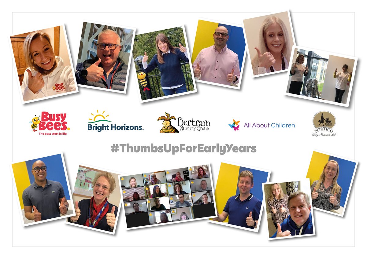 HolyroodSwinton's tweet photo. Social Media Takeover - To celebrate the outstanding efforts of early years educators, who have provided essential stability and support to families throughout the pandemic, the early years sector is saying #ThumbsUpForEarlyYears  @BertramNG @HolyroodNG https://t.co/iMbOXNts9w