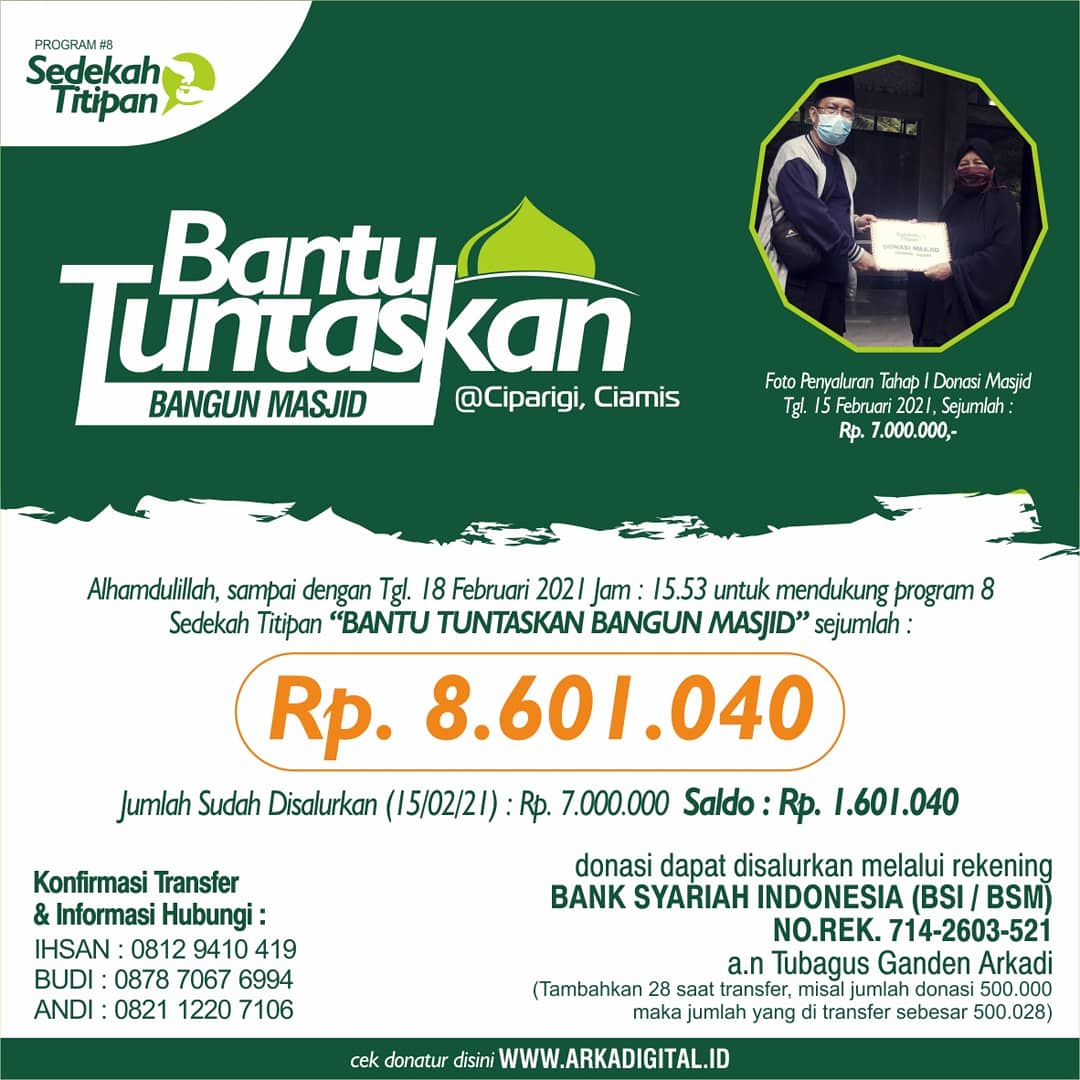 thejaklovers's tweet photo. #UpdateDonasi
BANTU TUNTASKAN BANGUN MASJID https://t.co/RChCLZLwAE