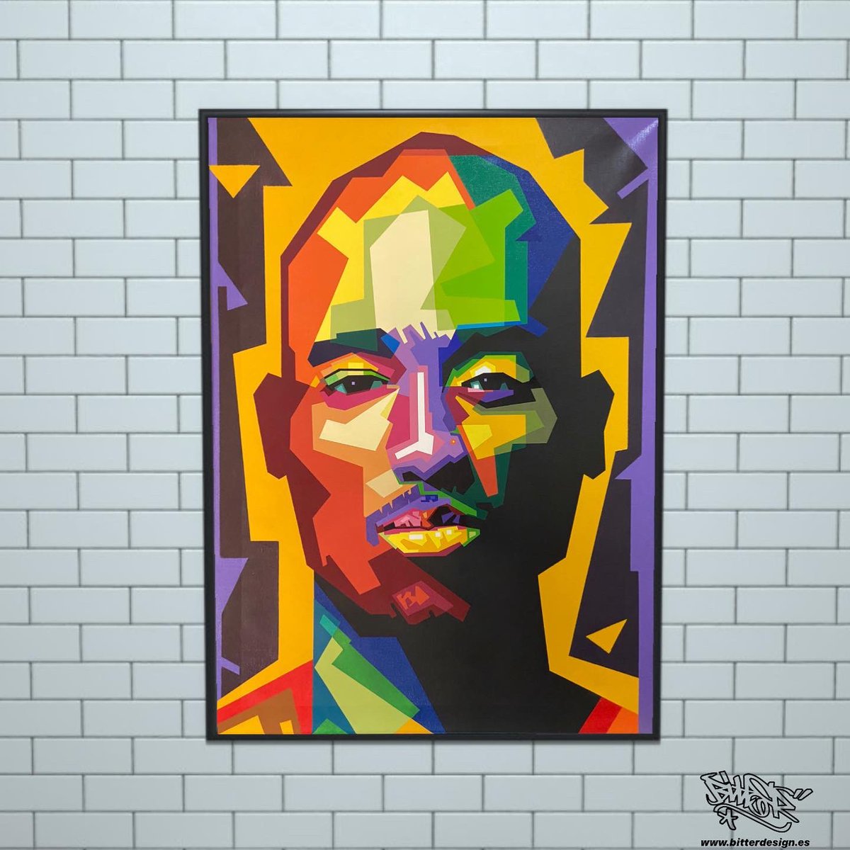 Bitter_design's tweet photo. New canvas of the collection “ALL COLORS ARE THE SAME”.⁣
⁣⁣
92x65cm⁣⁣
⁣⁣
Acrylic and spray paint on canvas⁣⁣.
⁣
Coming soon prints available, interesteds send DM or email at info@bitterdesign.es⁣
⁣⁣
#allcolorsarethesame #bitterart #blacklivesmatter #newcanvas https://t.co/xRdOAP2zGW